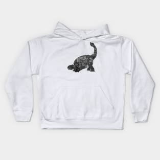 Ankylosaurus dinosaur black and white Kids Hoodie